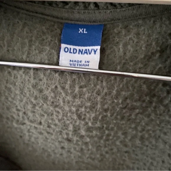 Old Navy Forest Green Sherpa Teddy Jacket, Full Zip Front - Women’s XL - Picture 4 of 5